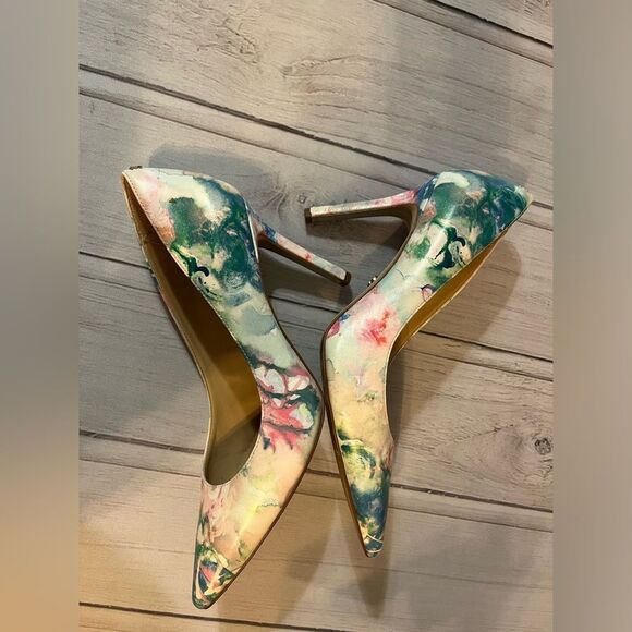 Sam Edelman 8 Hazel Pastel Tie Dye Pointe Toe Pump Heels - Picture 4 of 6